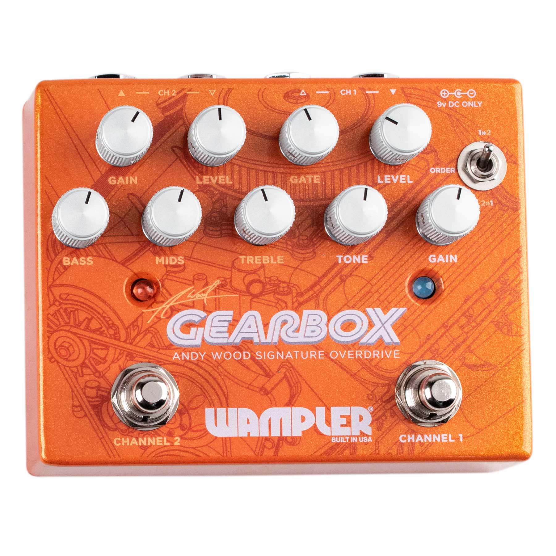 WAMPLER GEARBOX - ANDY WOOD OVERDRIVE PEDAL | Stang Guitars