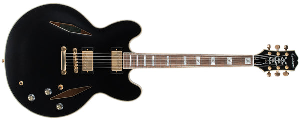 EPIPHONE EMILY WOLFE SIGNATURE SHERATON STEALTH - BLACK AGED GLOSS