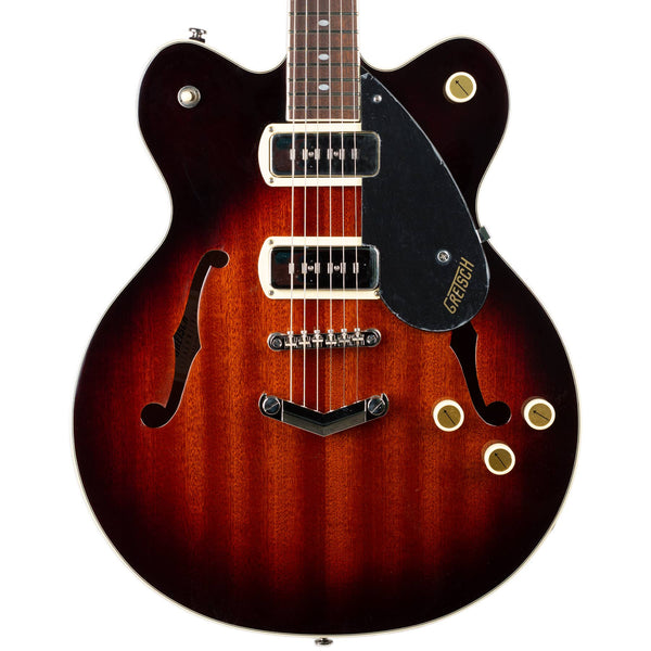 GRETSCH G2622-P90 STREAMLINER CENTER BLOCK DOUBLE-CUT P90 WITH V-STOPTAIL - HAVANA BURST