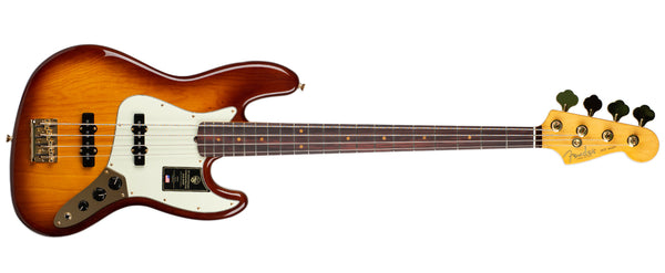 FENDER 75TH ANNIVERSARY COMMEMORATIVE JAZZ BASS - 2-COLOUR BOURBON BURST