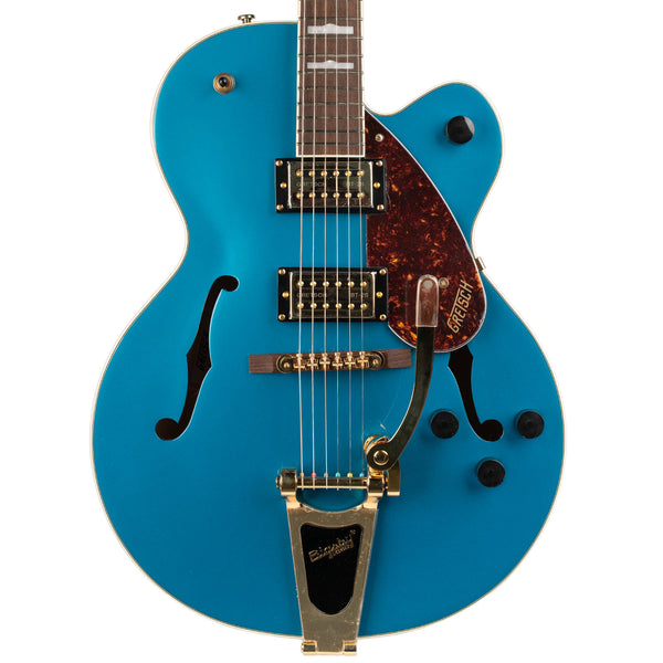 GRETSCH G2410TG STREAMLINER HOLLOW BODY SINGLE-CUT WITH BIGSBY AND GOLD HARDWARE - OCEAN TURQUOISE