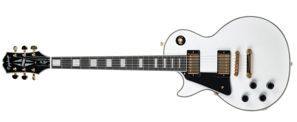 EPIPHONE INSPIRED BY GIBSON LES PAUL CUSTOM ALPINE WHITE LEFT HANDED