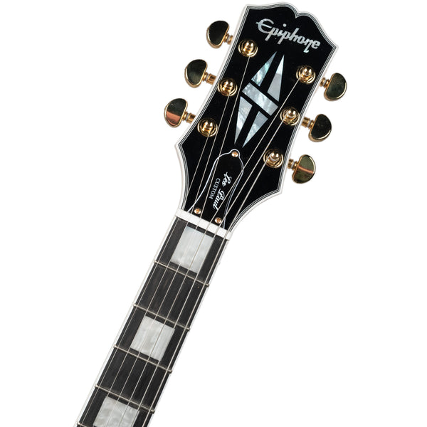 EPIPHONE INSPIRED BY GIBSON LES PAUL CUSTOM ALPINE WHITE LEFT HANDED