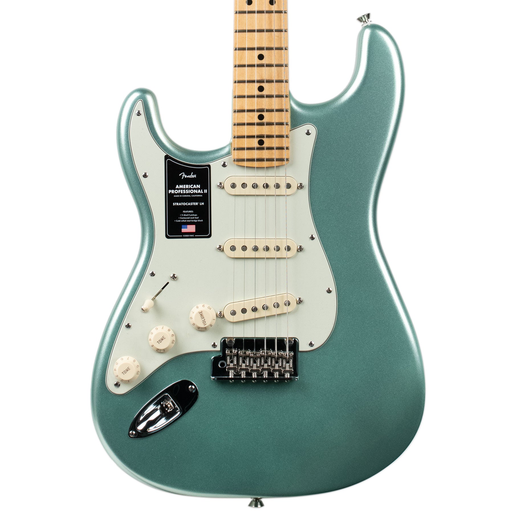 FENDER AMERICAN PROFESSIONAL II STRATOCASTER LEFT-HAND - MYSTIC SURF GREEN