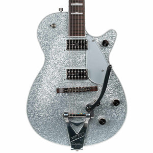 GRETSCH G6129T-89 VINTAGE SELECT '89 SPARKLE JET WITH BIGSBY - SILVER SPARKLE