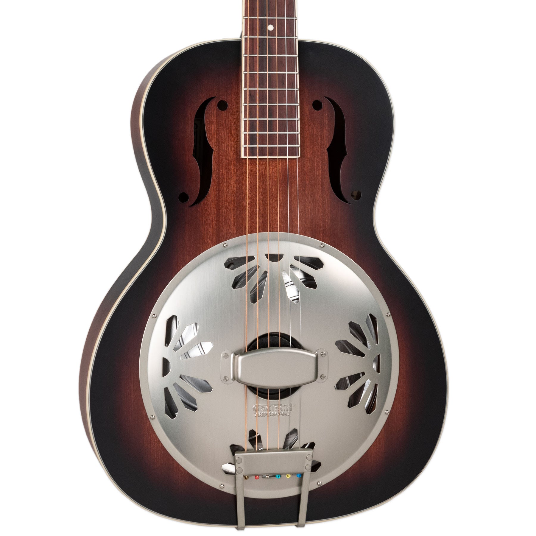 GRETSCH G9241 ALLIGATOR BISCUIT ROUND-NECK ACOUSTIC / ELECTRIC RESONATOR GUITAR - 2-COLOUR SUNBURST