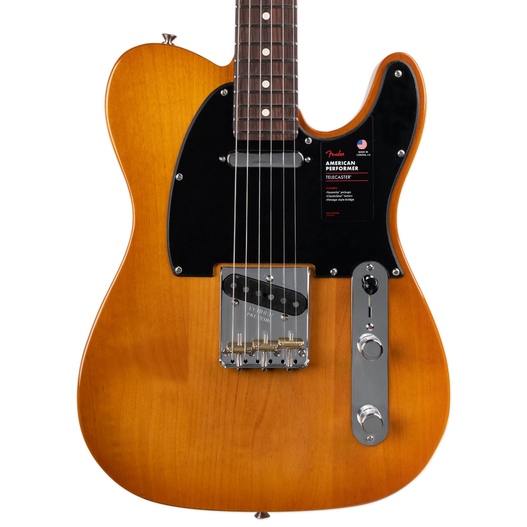 FENDER AMERICAN PERFORMER TELECASTER - HONEY BURST RW