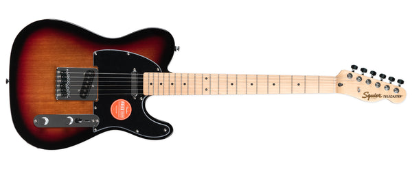 SQUIER AFFINITY TELECASTER BLACK PG 3-COLOUR SUNBURST