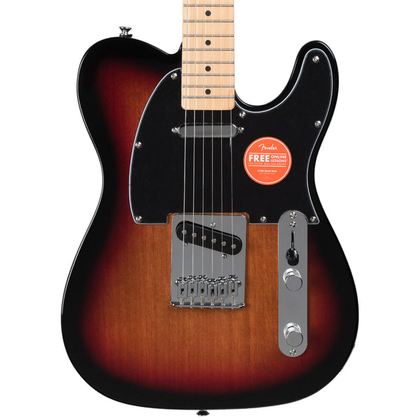 SQUIER AFFINITY TELECASTER BLACK PG 3-COLOUR SUNBURST