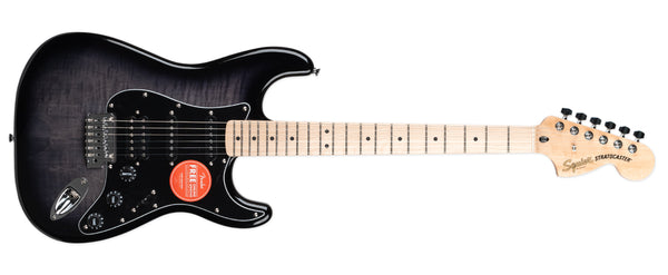 SQUIER AFFINITY SERIES STRATOCASTER FMT HSS - BLACK BURST