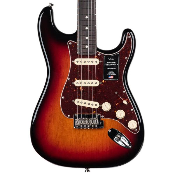 FENDER AMERICAN PROFESSIONAL II STRATOCASTER -3-COLOUR SUNBURST WITH ROSEWOOD FINGERBOARD