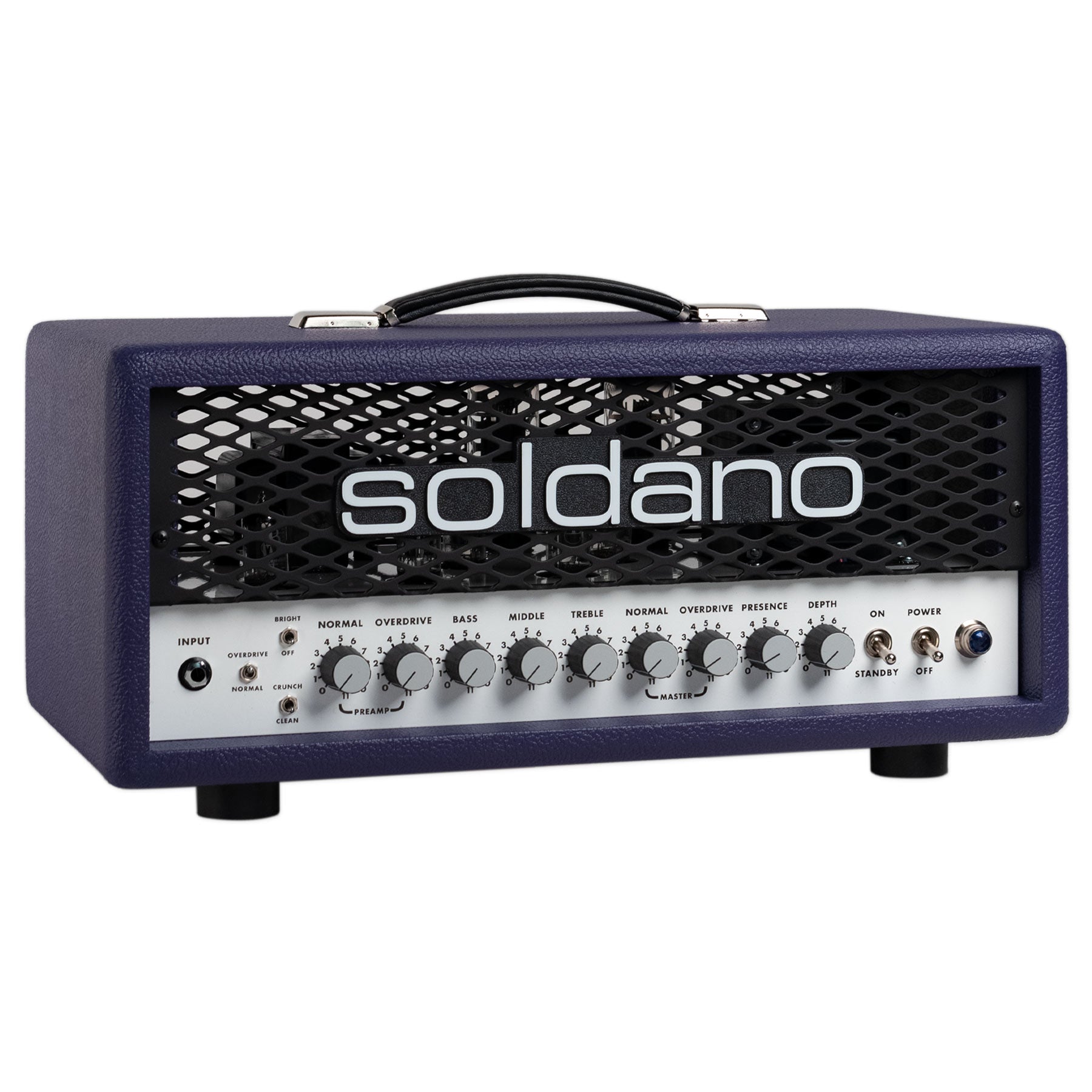 SOLDANO SLO-30 SUPER LEAD OVERDRIVE 30-WATT GUITAR AMPLIFIER HEAD - PURPLE W/ METAL GRILL