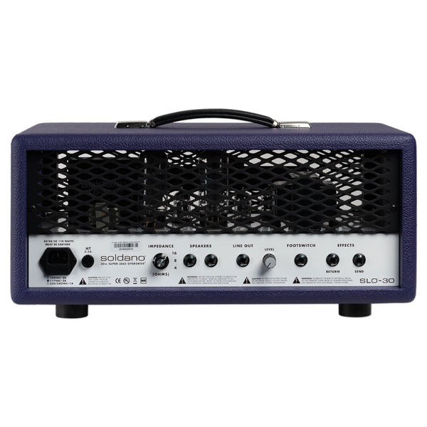 SOLDANO SLO-30 SUPER LEAD OVERDRIVE 30-WATT GUITAR AMPLIFIER HEAD - PURPLE W/ METAL GRILL