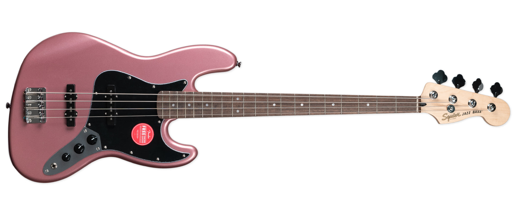 SQUIER AFFINITY SERIES JAZZ BASS - BURGUNDY MIST | Stang Guitars