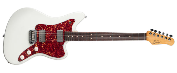 SUHR CLASSIC JM - OLYMPIC WHITE HH ROSEWOOD WITH CASE