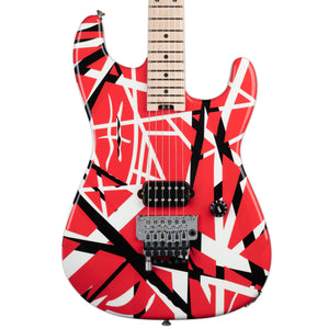 USED EVH 2013 STRIPED SERIES -RED/BLACK/WHITE WITH CASE