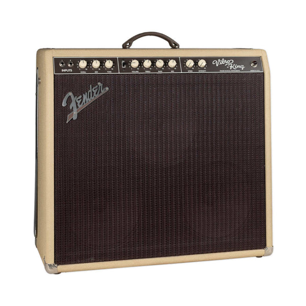 USED FENDER VIBRO-KING 3X10 COMBO AMPLIFIER WITH COVER AND FOOTSWITCH
