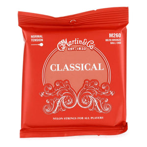 MARTIN M260 CLASSICAL GUITAR STRINGS WITH BALL END - NORMAL TENSION