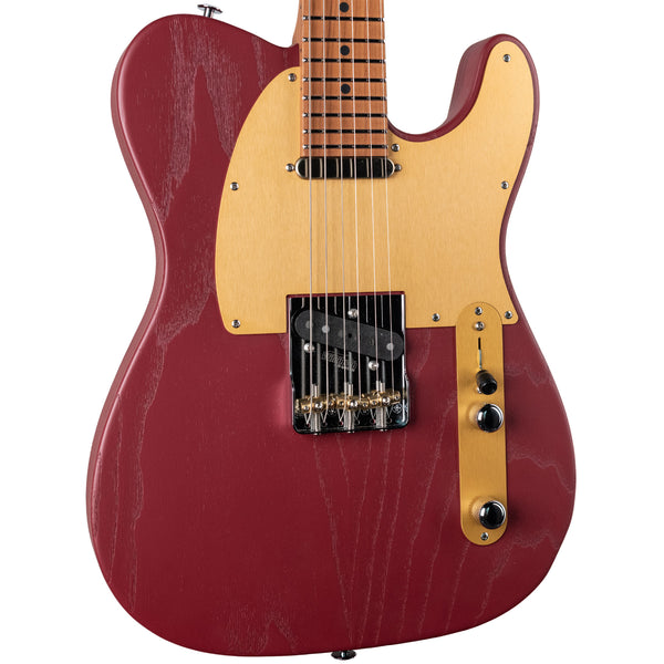 SUHR ANDY WOOD SIGNATURE SERIES MODERN T, IRON RED, T BRIDGE, SS