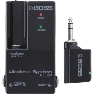 BOSS WL-50 GUITAR WIRELESS SYSTEM FOR PEDALBOARDS