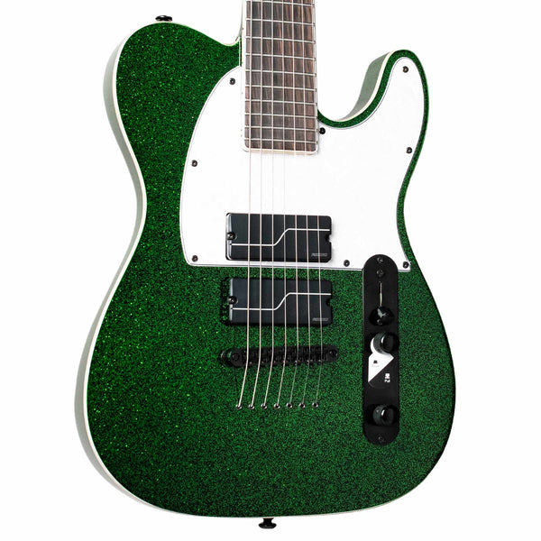 LTD SCT-607 STEPHEN CARPENTER SIGNATURE 7 STRING BARITONE GREEN SPARKLE W/CASE