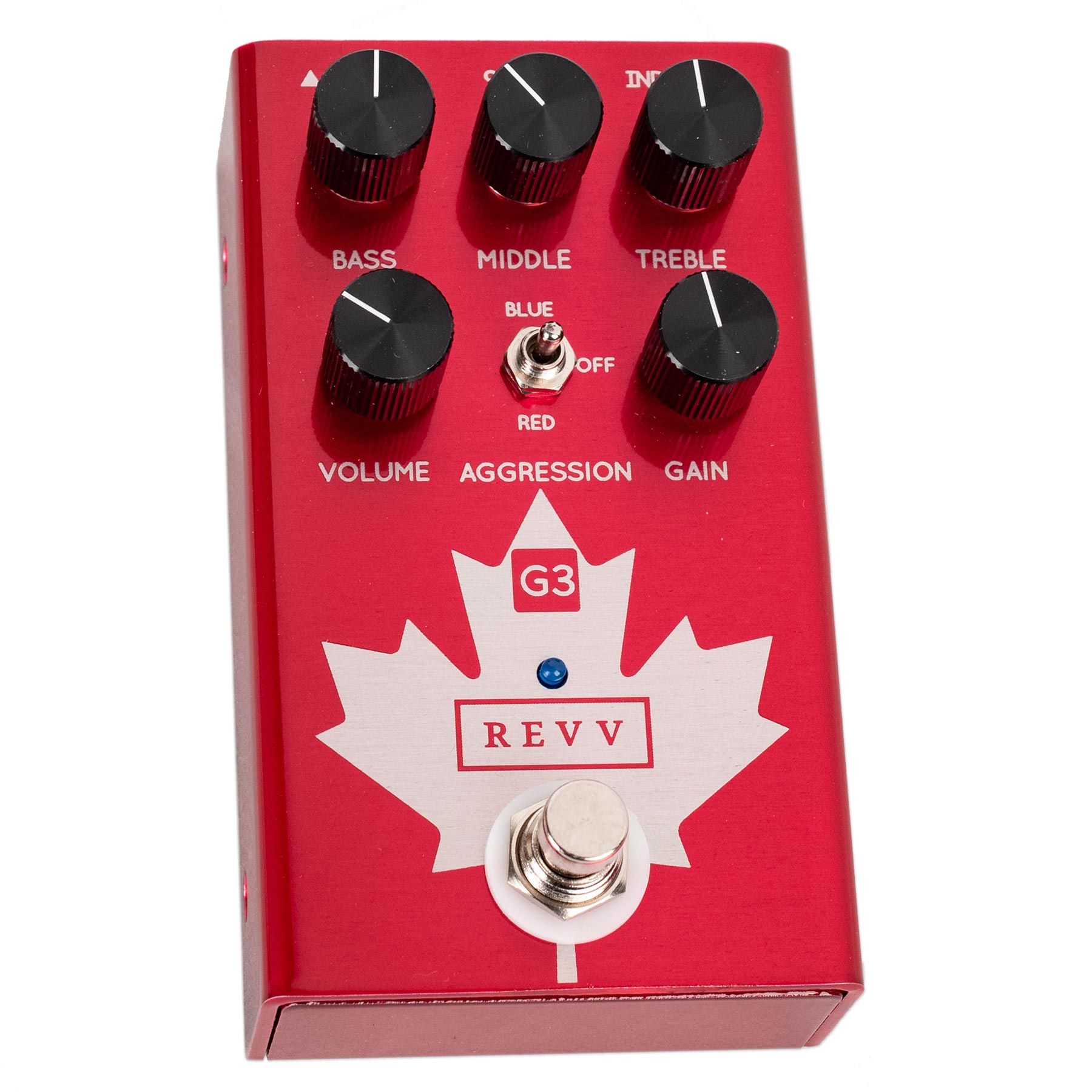 revv g3 pedal REVV G3 - LIMITED CANADA EDITION - PURPLE CHANNEL OVERDRIVE/DISTORTION