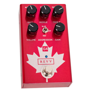 REVV G4 - LIMITED CANADA EDITION - PEDAL RED CHANNEL OVERDRIVE/DISTORTION
