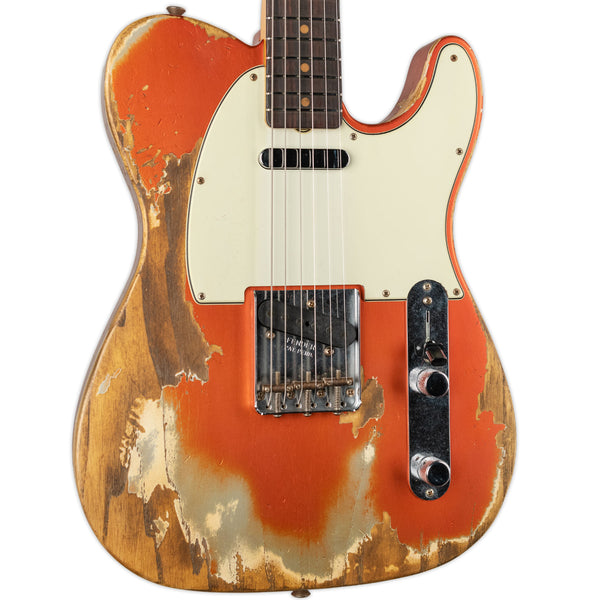 FENDER CUSTOM SHOP LIMITED EDITION ’63 TELECASTER SUPER HEAVY RELIC SUPER-FADED AGED CANDY TANGERINE