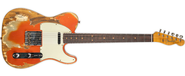FENDER CUSTOM SHOP LIMITED EDITION ’63 TELECASTER SUPER HEAVY RELIC SUPER-FADED AGED CANDY TANGERINE
