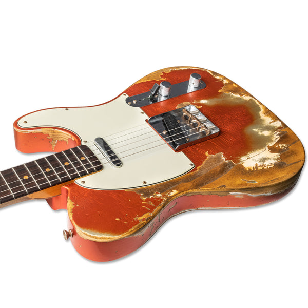 FENDER CUSTOM SHOP LIMITED EDITION ’63 TELECASTER SUPER HEAVY RELIC SUPER-FADED AGED CANDY TANGERINE