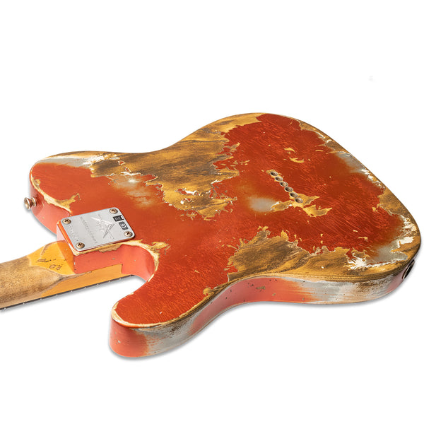 FENDER CUSTOM SHOP LIMITED EDITION ’63 TELECASTER SUPER HEAVY RELIC SUPER-FADED AGED CANDY TANGERINE