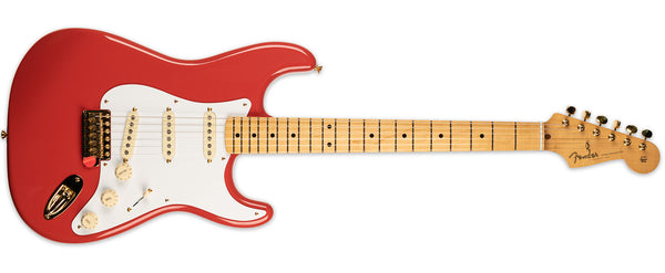 FENDER LIMITED EDITION 50'S STRATOCASTER FIESTA RED GOLD HARDWARE