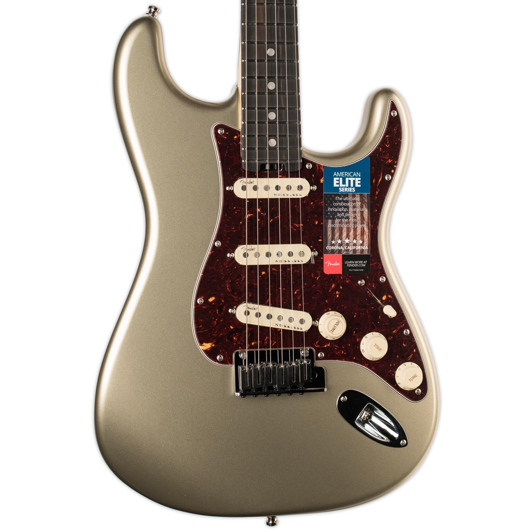 FENDER AMERICAN ELITE STRATOCASTER EBONY FINGERBOARD CHAMPAGNE