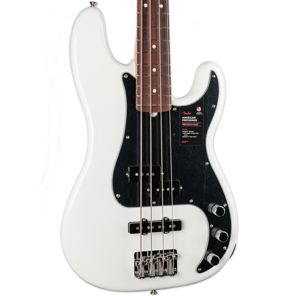 FENDER AMERICAN PERFORMER PRECISION BASS ROSEWOOD FINGERBOARD ARCTIC WHITE