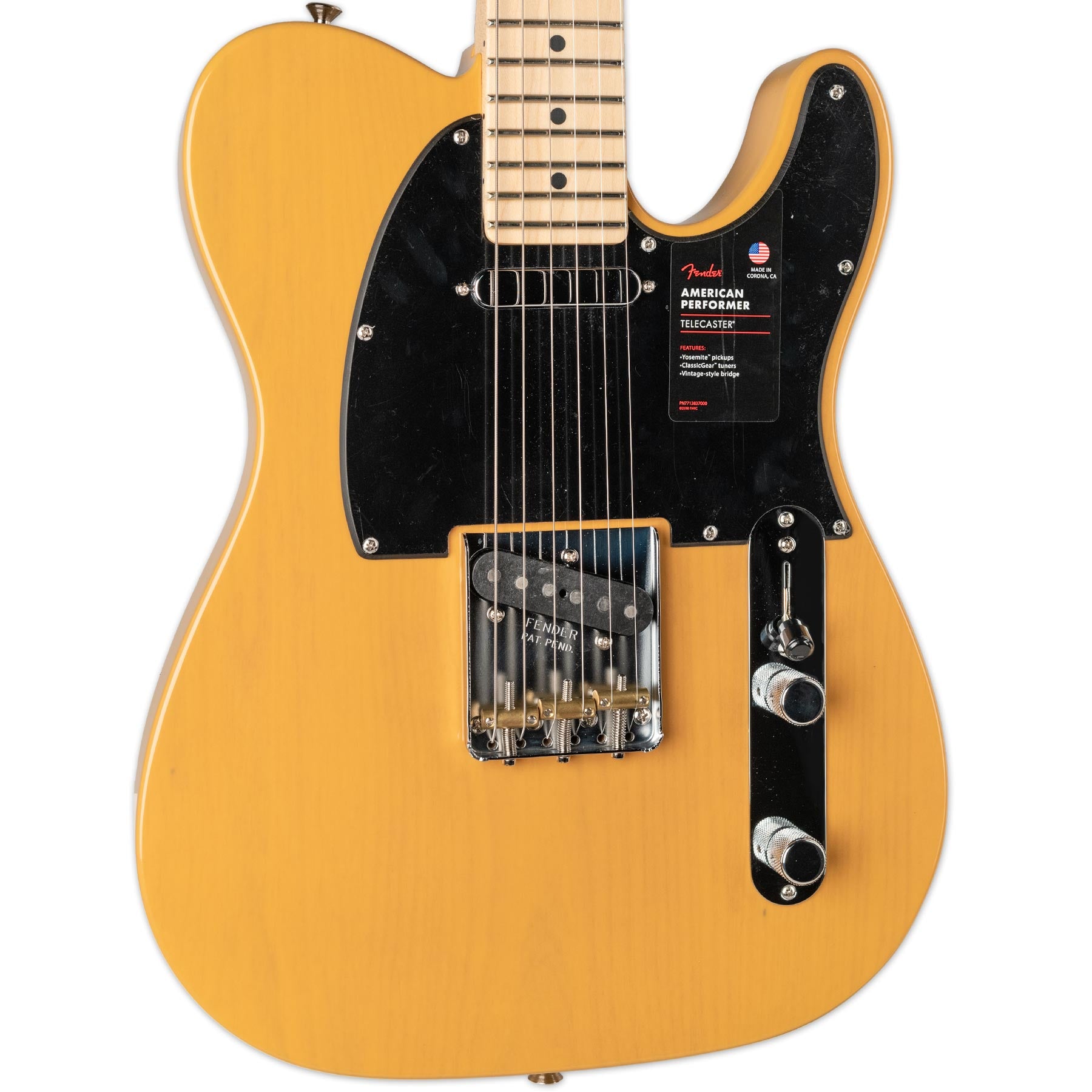 FENDER LIMITED EDITION AMERICAN PERFORMER TELECASTER - BUTTERSCOTCH BLONDE