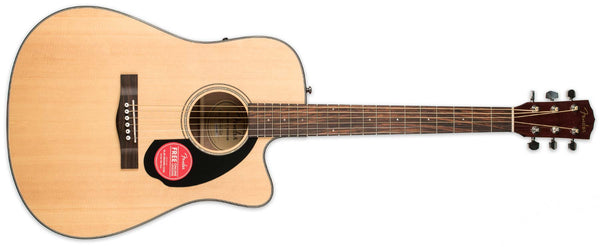 FENDER CD-60SCE DREADNOUGHT NATURAL WITH ELECTRONICS