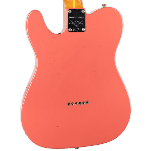 FENDER CUSTOM SHOP JOURNEYMAN RELIC RED HOT ROASTED TELECASTER- FADED TAHITIAN CORAL