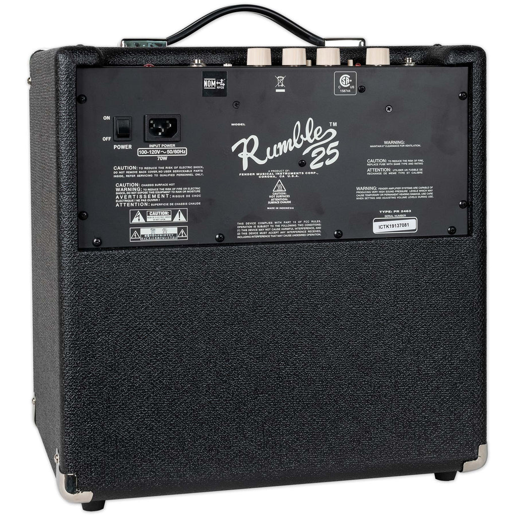 FENDER RUMBLE 25 V3 BASS AMPLIFIER | Stang Guitars