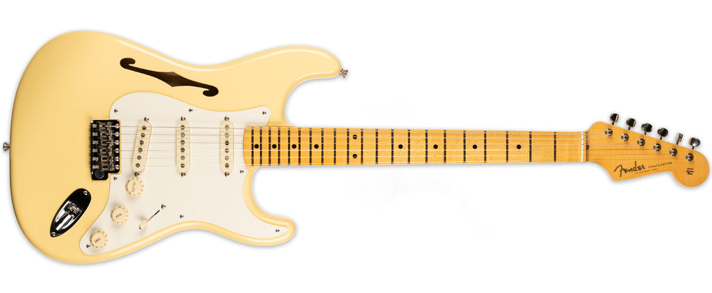 FENDER ERIC JOHNSON SIGNATURE THINLINE STRATOCASTER VINTAGE WHITE