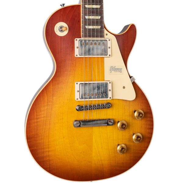 GIBSON CUSTOM SHOP 1958 LES PAUL STANDARD REISSUE- ICED TEA BURST W/ BOLIVIAN ROSEWOOD FINGERBOARD VOS