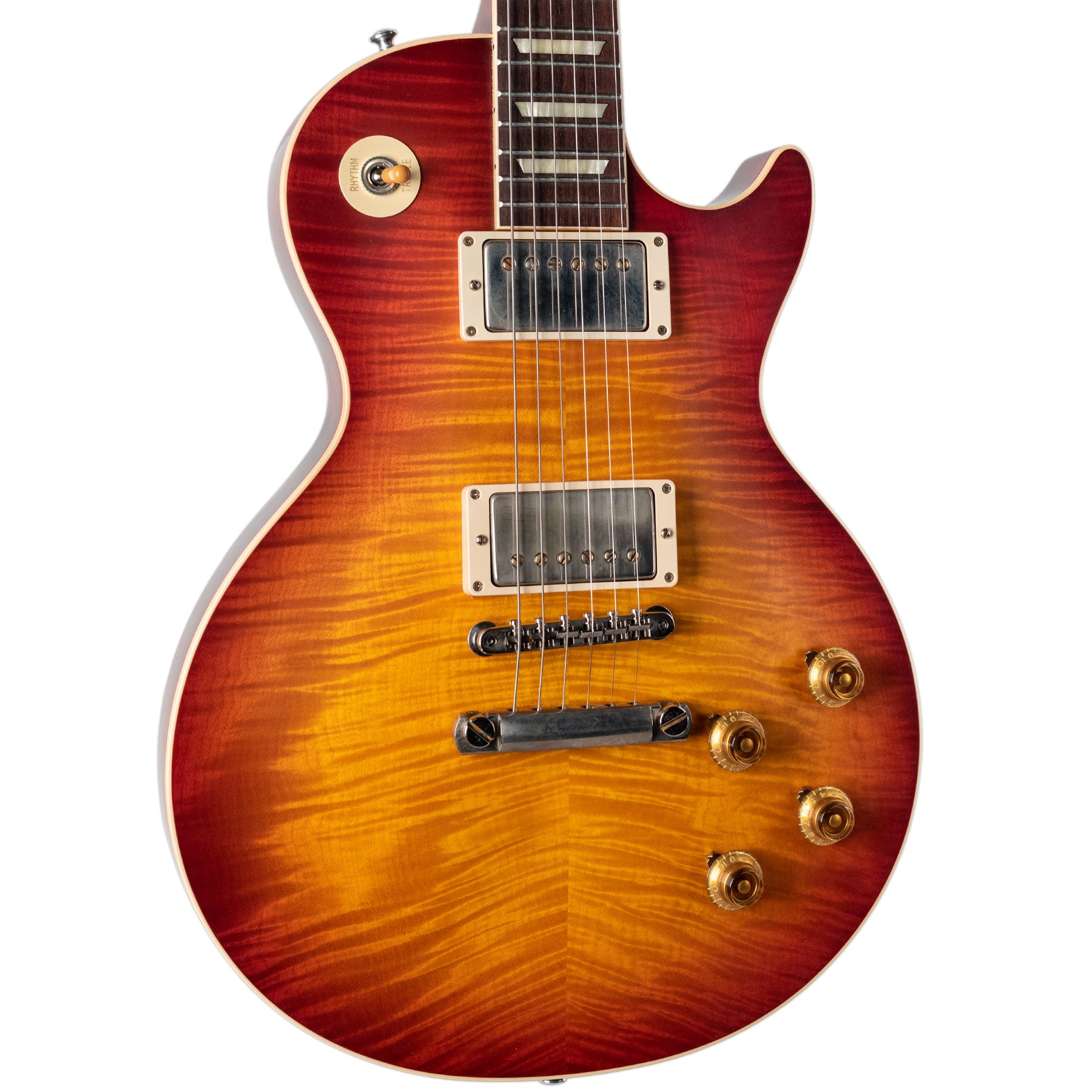 GIBSON CUSTOM SHOP 60TH ANNIVERSARY 1959 LES PAUL STANDARD REISSUE MADE 2 MEASURE BOTB PG 94 BURST VOS