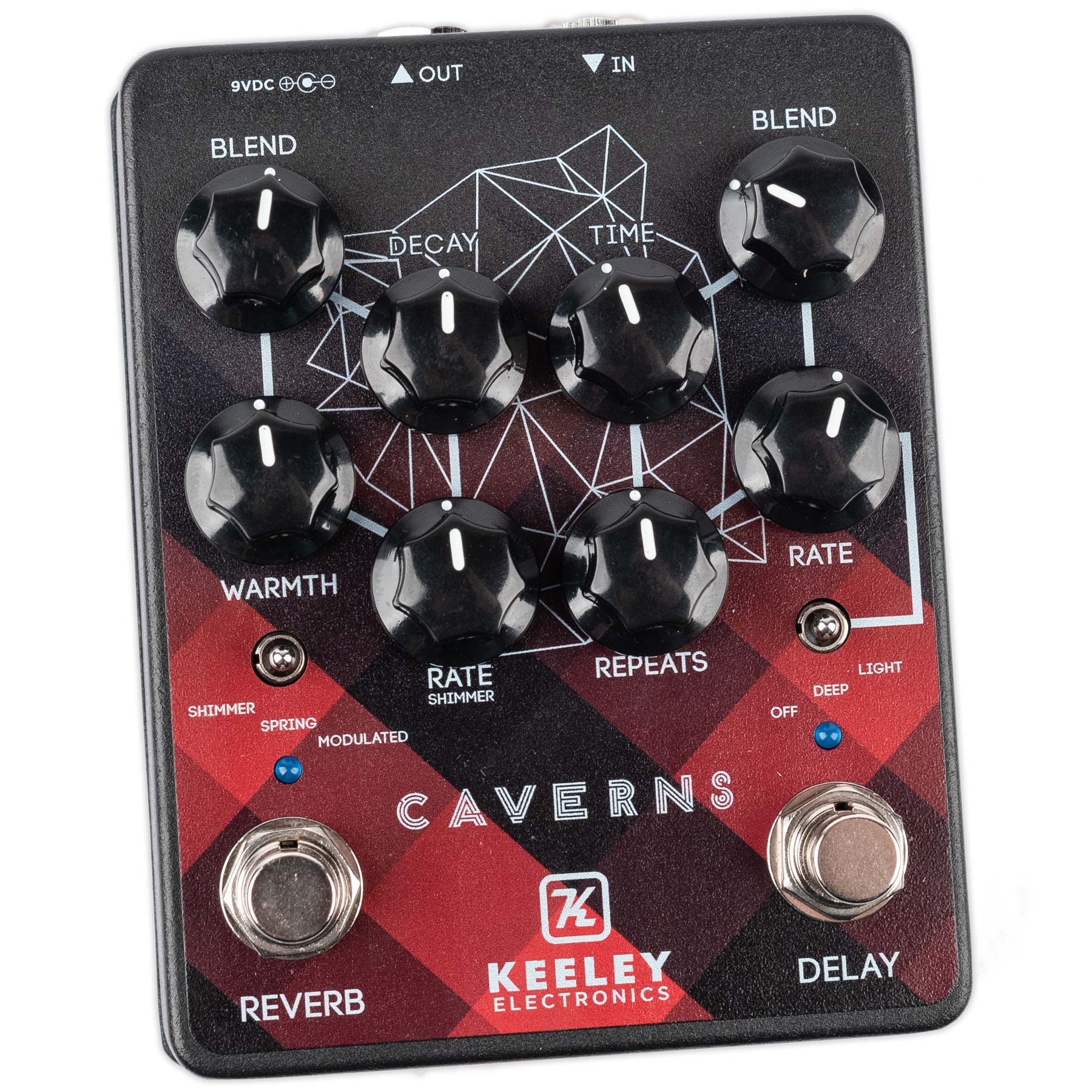 KEELEY CAVERNS DELAY/REVERB PEDAL CANADIAN LIMITED EDITION