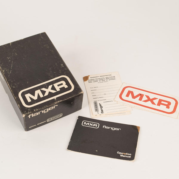 VINTAGE MXR FLANGER WITH BOX AND MANUAL