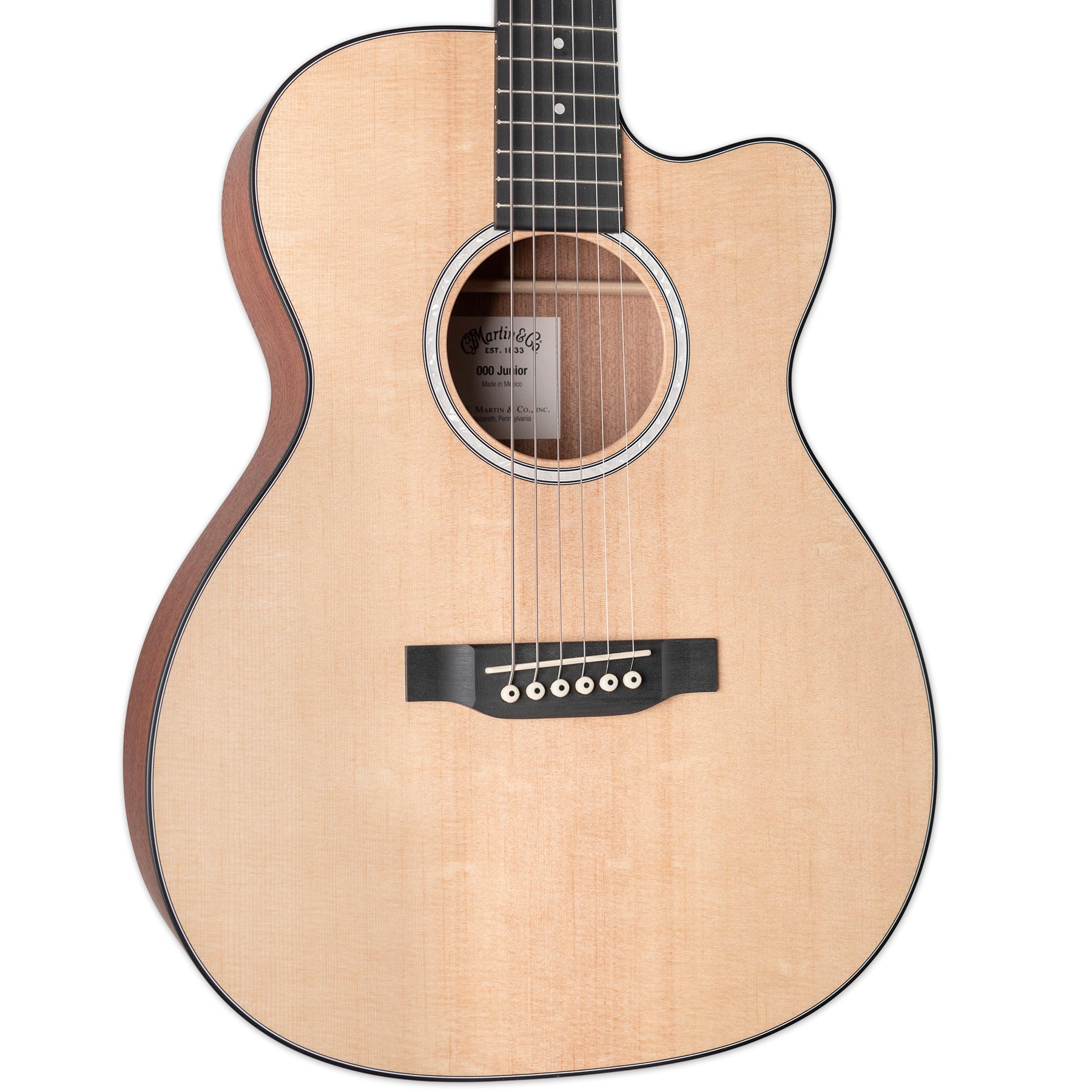 MARTIN 000CJR-10E ACOUSTIC ELECTRIC GUITAR WITH GIGBAG | Stang Guitars
