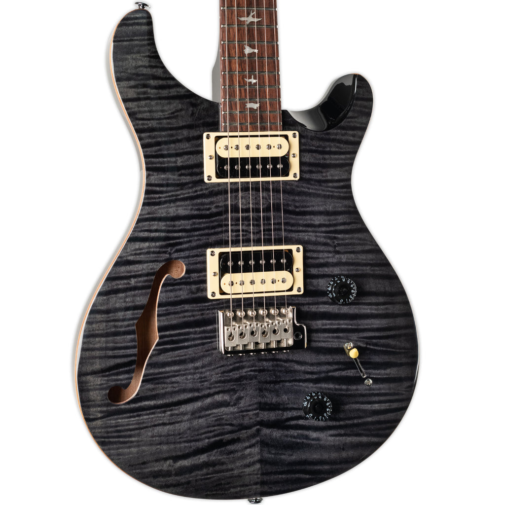 PRS SE Custom22 semi hollow？ PRS SE Custom 22 Semi-Hollow Grey Black | MUSIC STORE professional