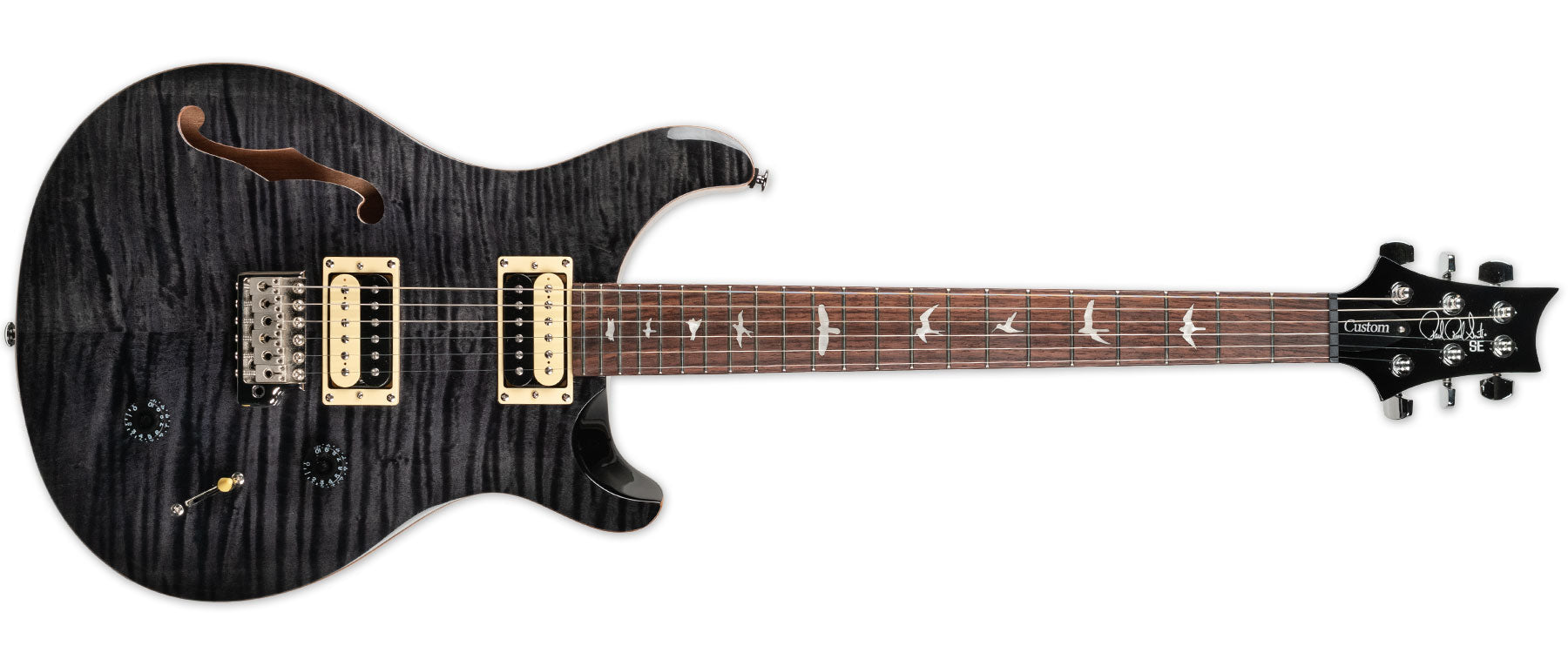 PRS SE CUSTOM 22 SEMI-HOLLOW GREY BLACK | Stang Guitars