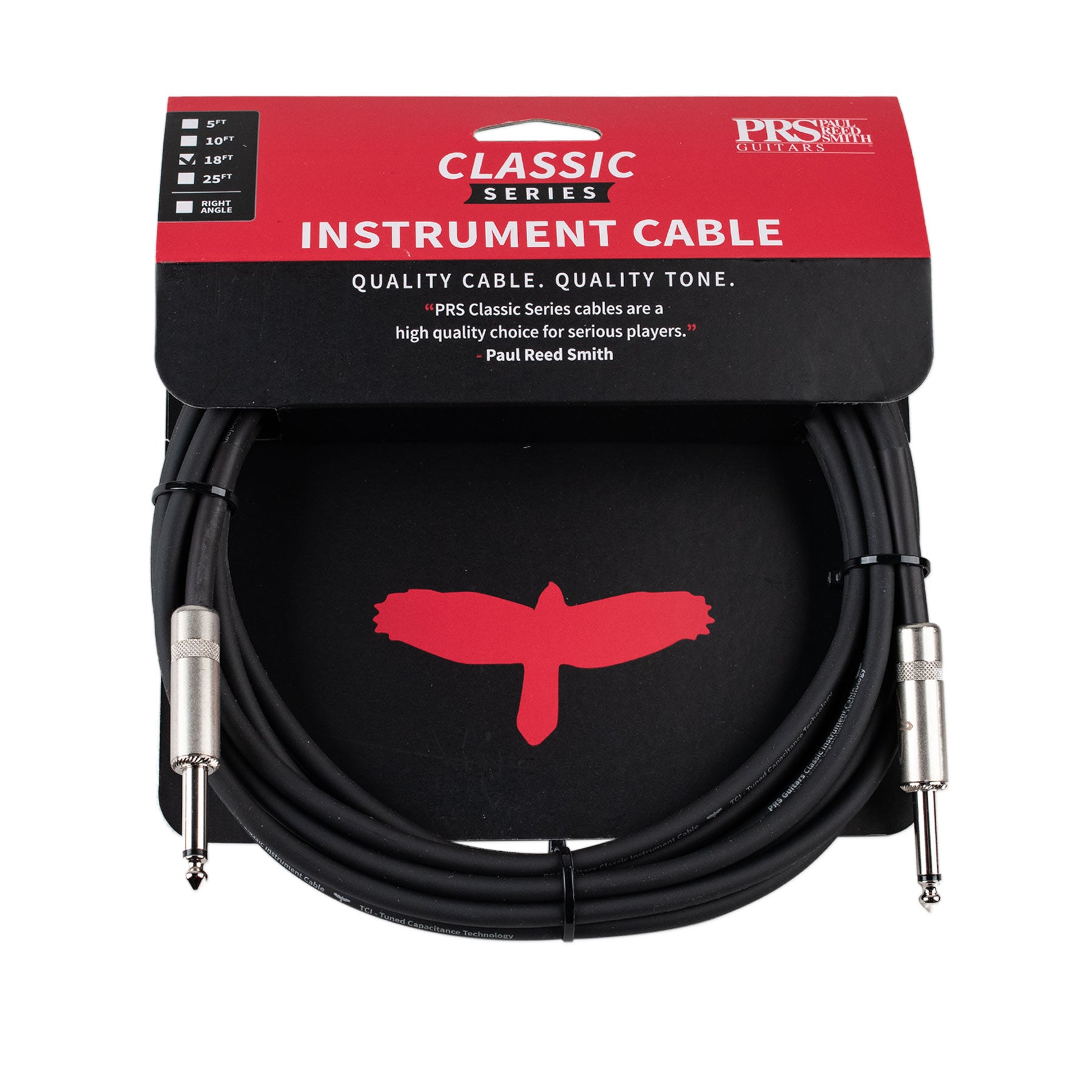 PRS GUITARS CLASSIC INSTRUMENT CABLE 18’ STRAIGHT TO STRAIGHT