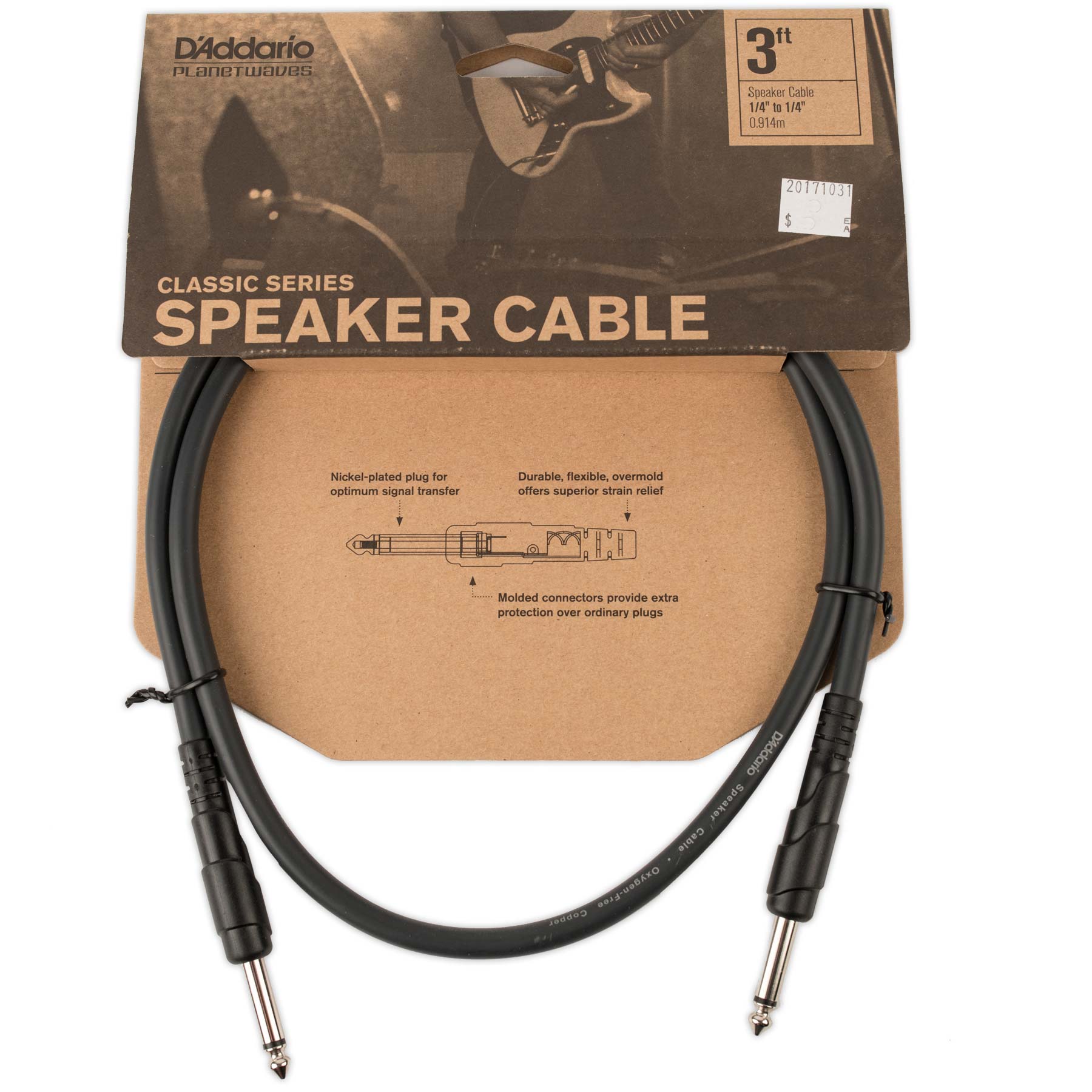 PLANET WAVES CLASSIC SERIES 3' SPEAKER CABLE
