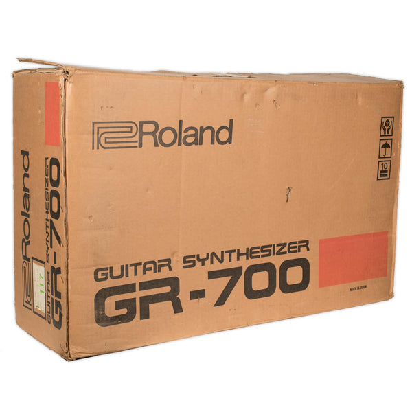 USED ROLAND GUITAR SYNTH PACKAGE G-707 AND GR-700 W/CASE, ORIGINAL BOX, AND AFTERMARKET PROGRAMMER