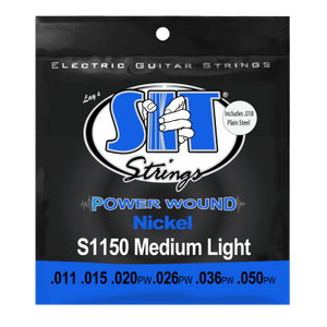 SIT POWERWOUND NICKEL ELECTRIC STRINGS MEDIUM LIGHT 11-50 (BONUS .018 PLAIN STRING)